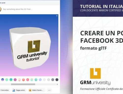 Creare post 3D su Facebook con Cinema 4D